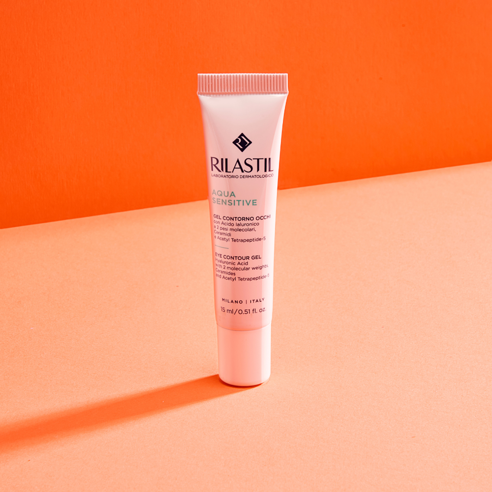 rilastil aqua sensitive gel contorno de ojos 15 ml.